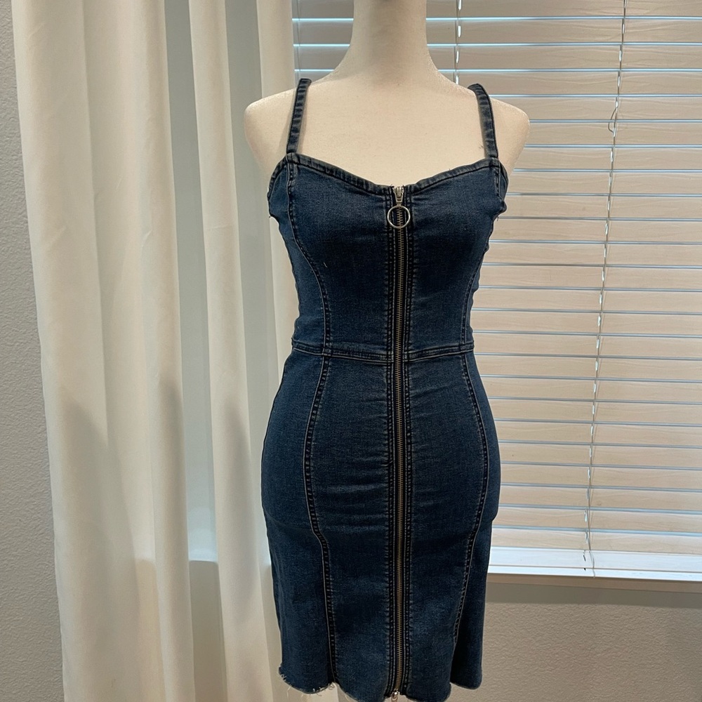 Zara Blue Denim Skirt